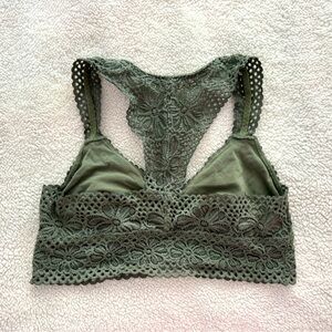 Aerie Dark Green Lace Bralette
